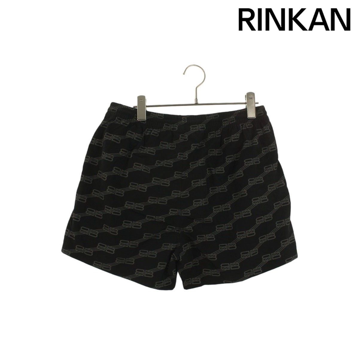 バレンシアガ 698319 4C0B2 BBモノグラムナイロンショーツ メンズ S