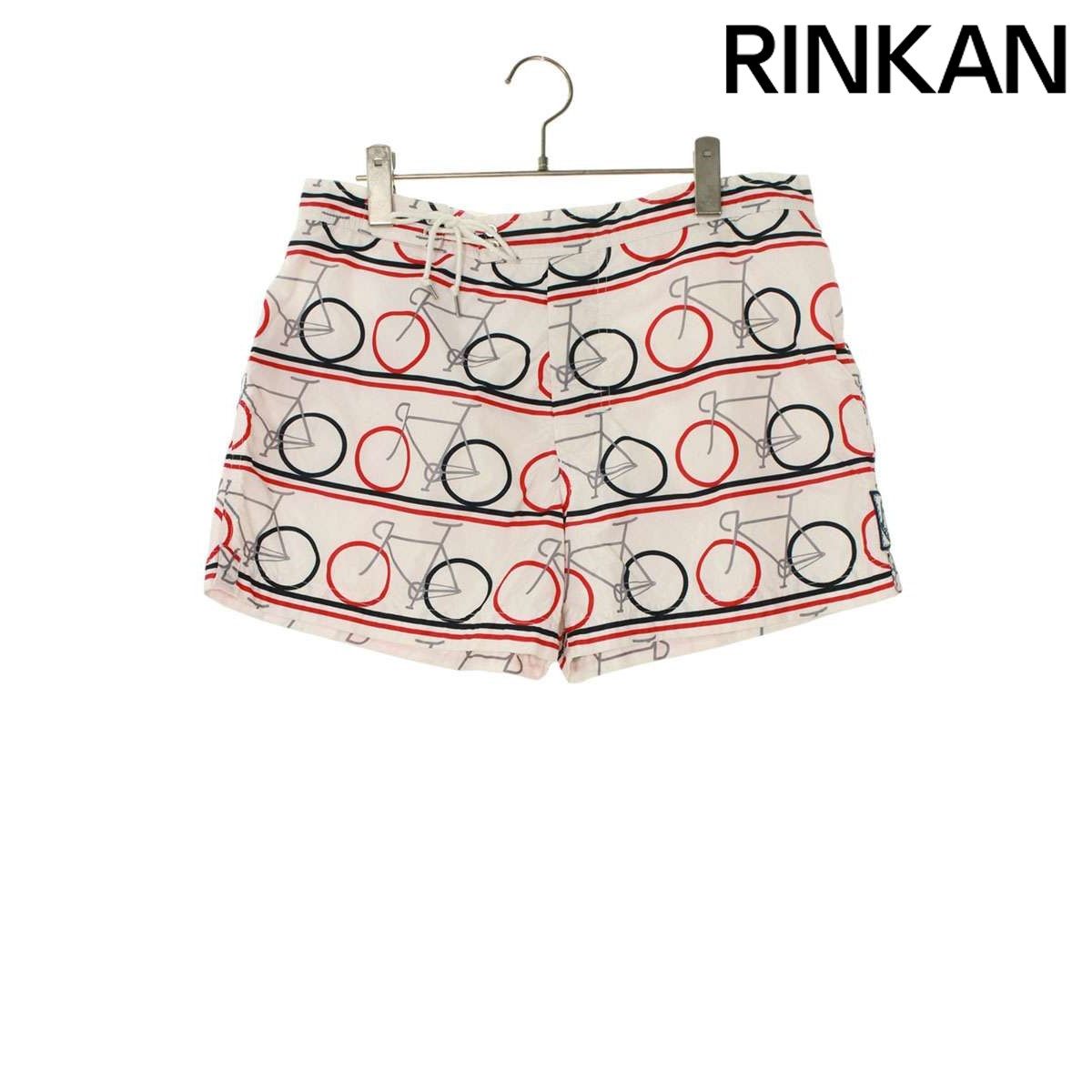 モンクレールガムブルー 総柄ハーフパンツ メンズ L