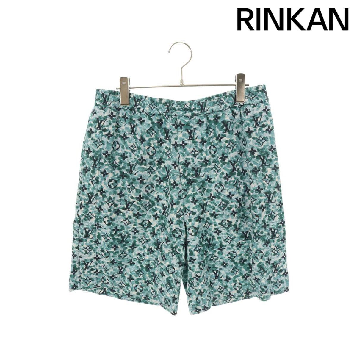 ルイヴィトン 23AW RM232M ZR1 HPP05W モノグラムクレープハーフパンツ メンズ 46