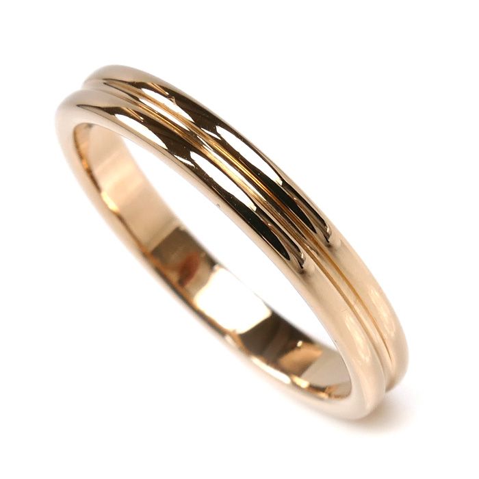 Boucheron ブシュロン K18PG ピンクゴールド ゴドロン リング 指輪 JAL00009 15.5号 56 3.7g レディース