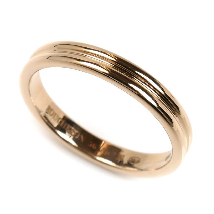 Boucheron ブシュロン K18PG ピンクゴールド ゴドロン リング 指輪 JAL00009 15.5号 56 3.7g レディース