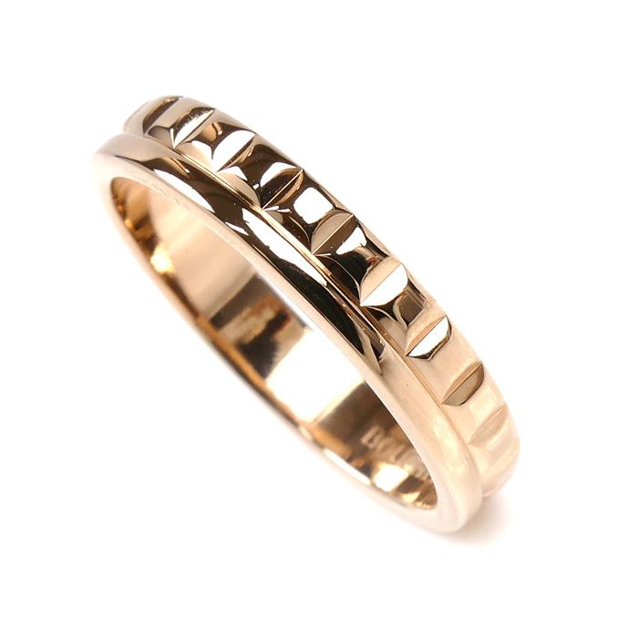 Boucheron ブシュロン K18PG ピンクゴールド キャトル ラディアント ハーフ リング 指輪 JAL00249 14号 54 4.1g レディース