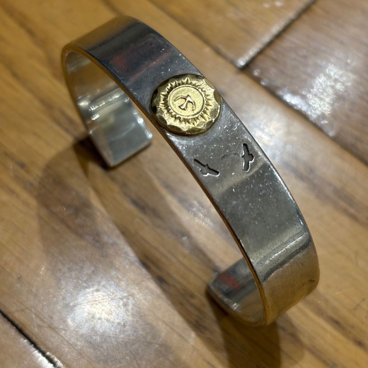 THE SUN K18ポイント平打ちバングル Sサイズ