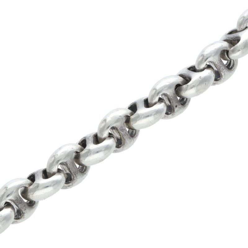 オープンリンク6Pダイヤシルバーブレスレット