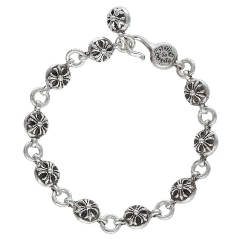 クロムハーツ NO2 BALL 2クロスボール シルバーブレスレット メンズ