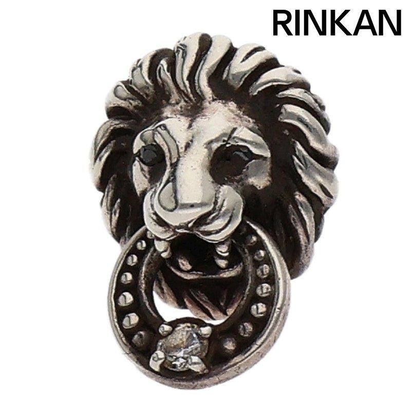 ジャスティンデイビス SEJ522 LION KEEPER ライオンシルバーストーンピアス メンズ
