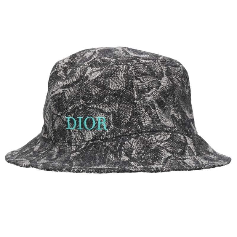 ディオール パイソン総柄バケットハット メンズ L