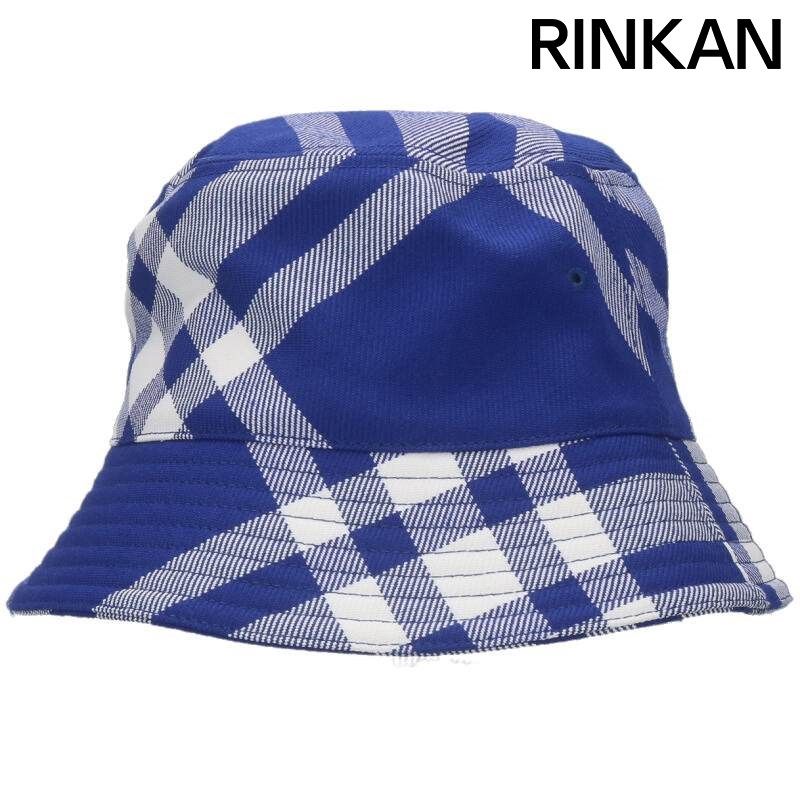 バーバリー 8079490 チェックバケットハット メンズ L