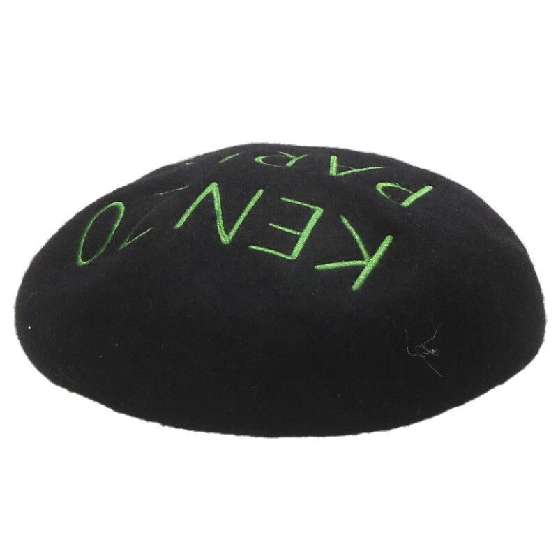 ケンゾー ロゴ刺繍 ベレー帽子 メンズ U