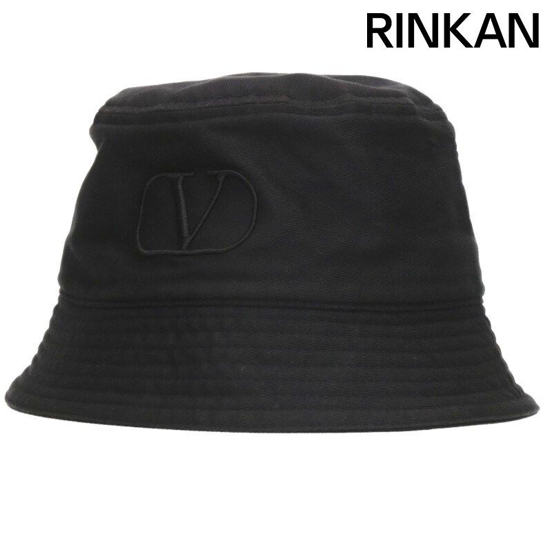 ヴァレンティノガラヴァーニ 3Y2HGA11HCY Vロゴ刺繍バケットハット帽子 メンズ 59