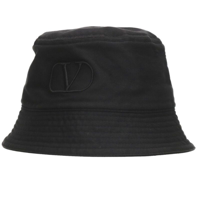 ヴァレンティノガラヴァーニ Vロゴ刺繍バケットハット帽子 メンズ 59