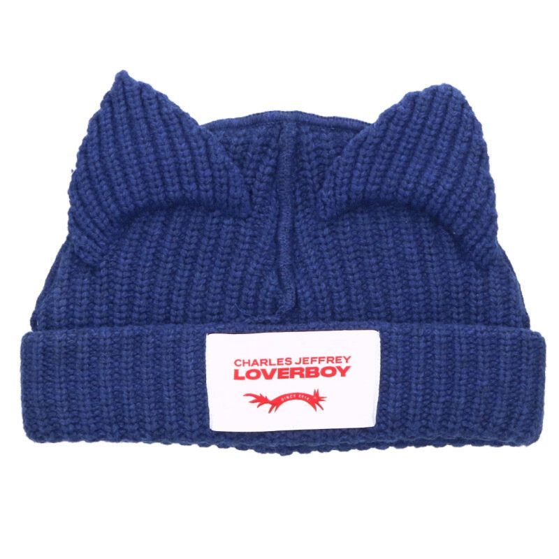チャールズジェフリーラバーボーイ CHUNKY EARS BEANIE チャンキーイヤービーニーキャップ帽子 メンズ