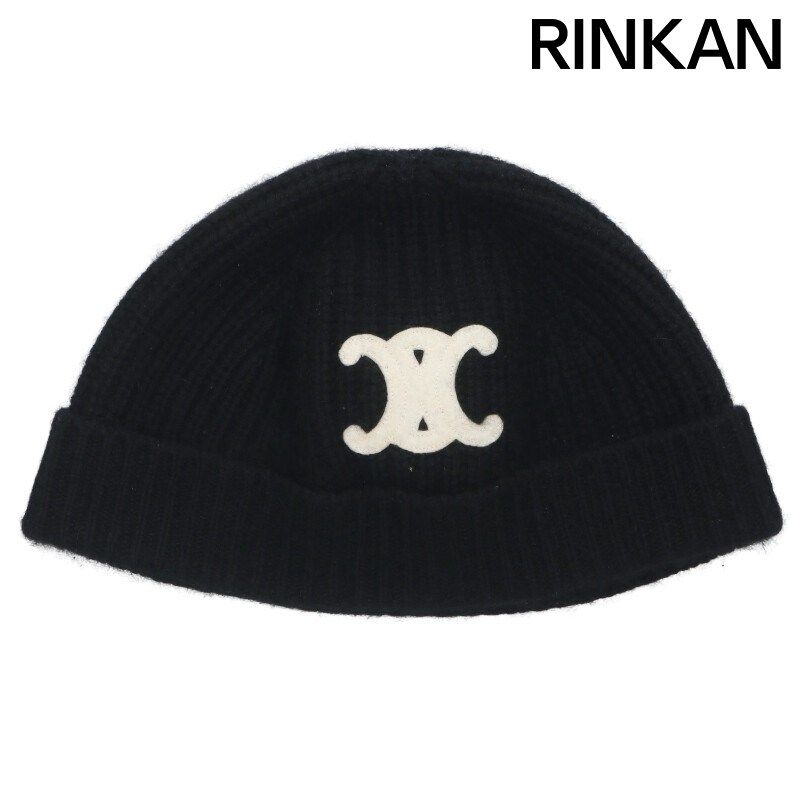 セリーヌ 2AA32384D トリオンフロゴパッチビーニー帽子 メンズ TU