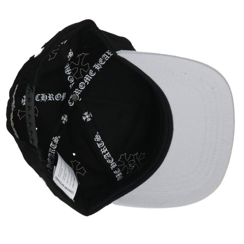 発見できる クロムハーツ CH HAT CH刺繍クロスパッチベースボールキャップ帽子 メンズ OS 【国内正規品】