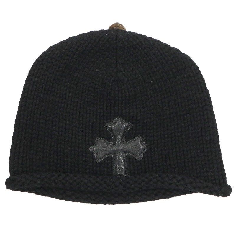 クロムハーツ BEANIE CASH クロスパッチ付きニットキャップ メンズ ONE SIZE