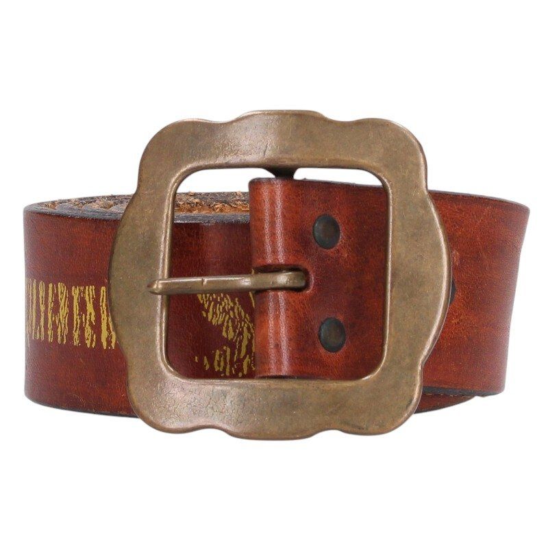 ディースクエアード ペイントデザインレザーベルト メンズ XL