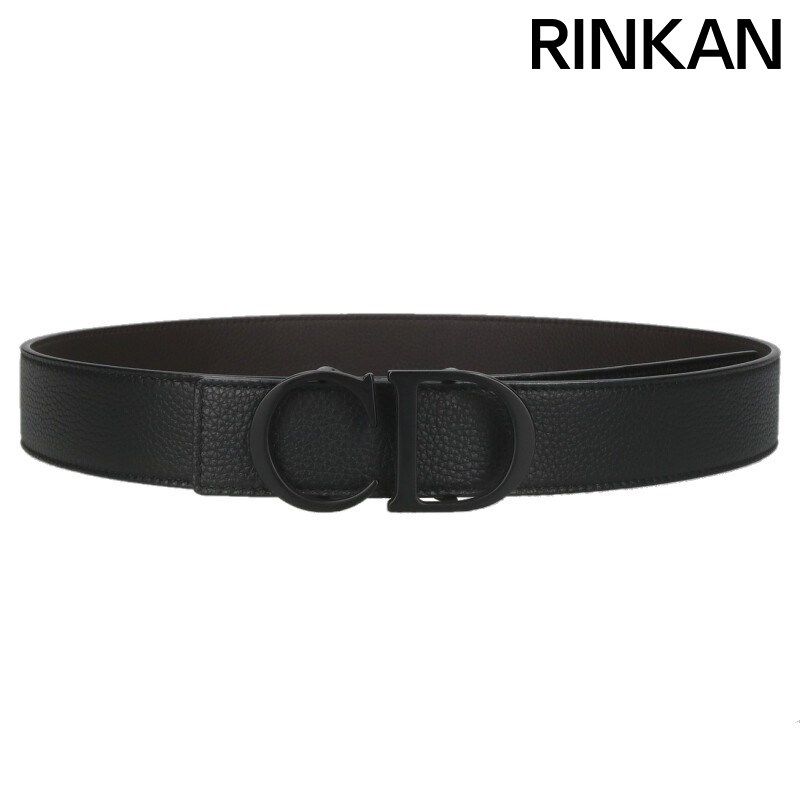 ディオール CD Icon CDアイコンリバーシブルレザーベルト メンズ