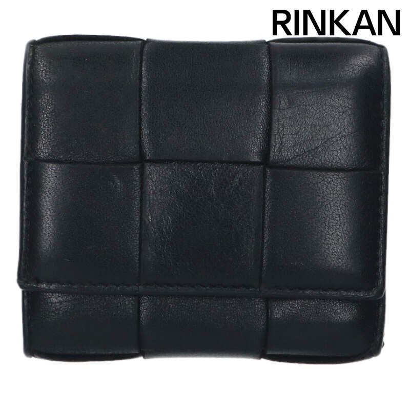 ボッテガヴェネタ カセットイントレチャート三つ折りレザー財布 メンズ