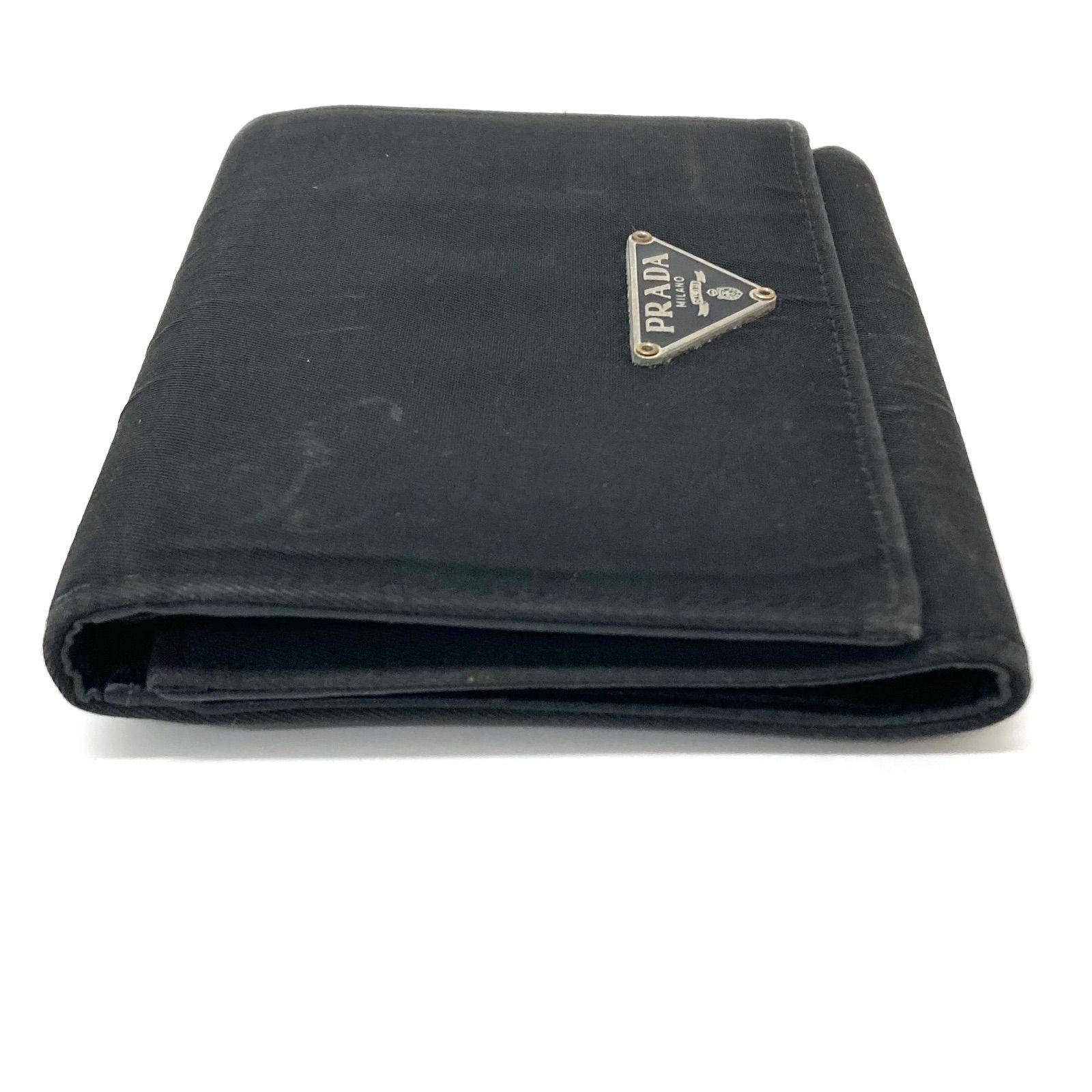 ◇PRADA◇プラダ ナイロン 三つ折り財布 ブラック - メルカリ