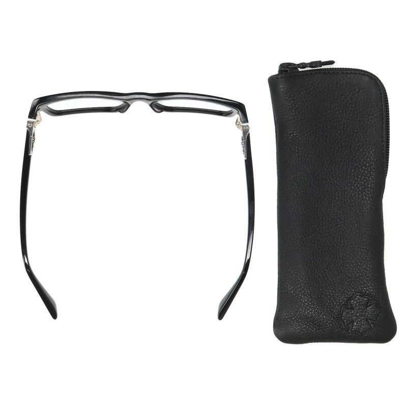 クロムハーツ PENETRANUS CHクロステンプルスクエア眼鏡 メンズ 55□19  