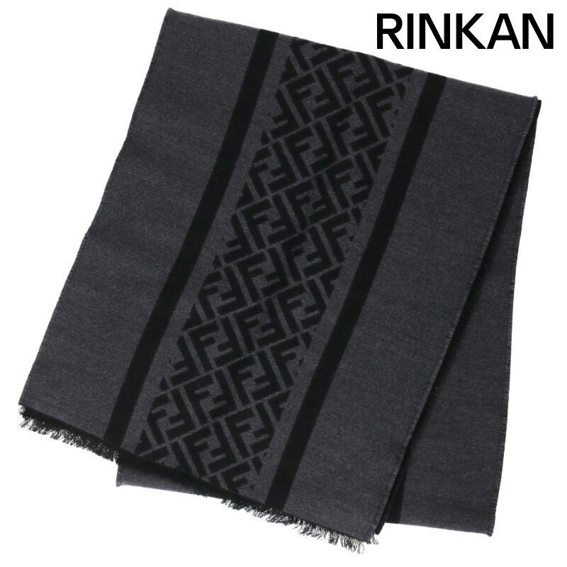 フェンディ FXS124 ズッカ柄マフラー メンズ