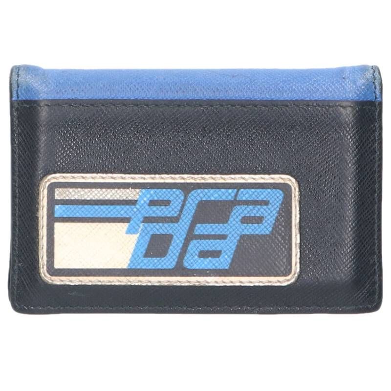 プラダ 18 AW ロゴワッペンカードケース メンズ