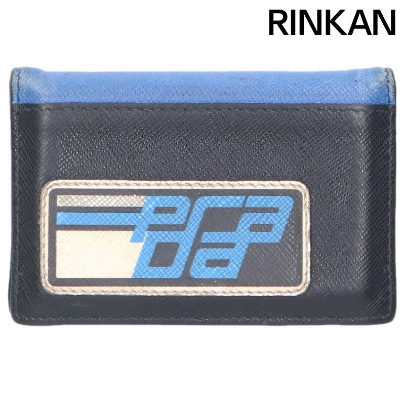 プラダ 18 AW ロゴワッペンカードケース メンズ