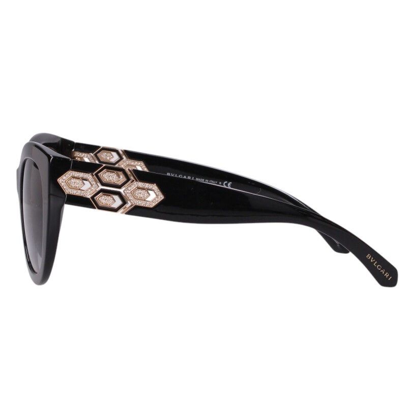 ブルガリ 8214-B ラインストーン装飾サングラス メンズ 53□22