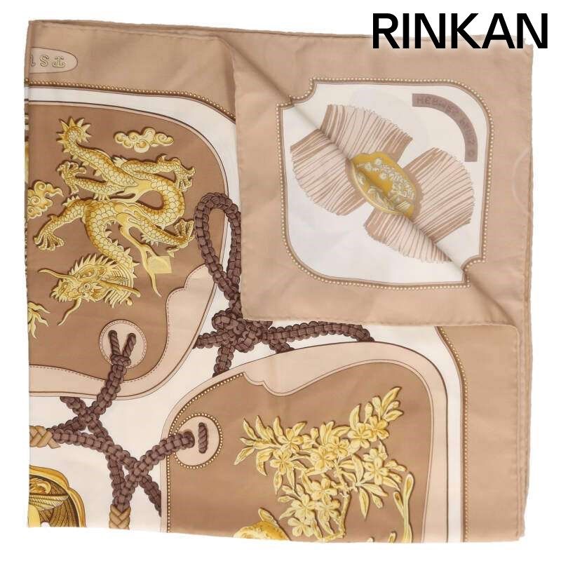 エルメス カレ90 TSUBAS シルク総柄スカーフ メンズ 90