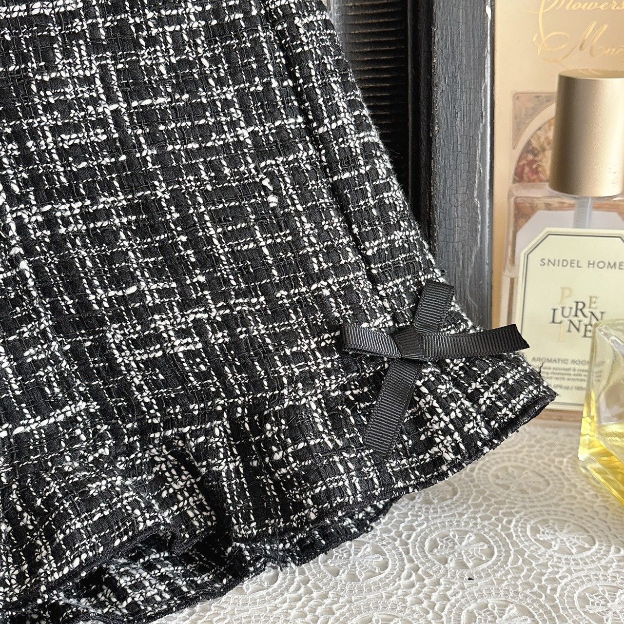 LIZ LISA ダブルハートボタンツイードセットアップ - メルカリ