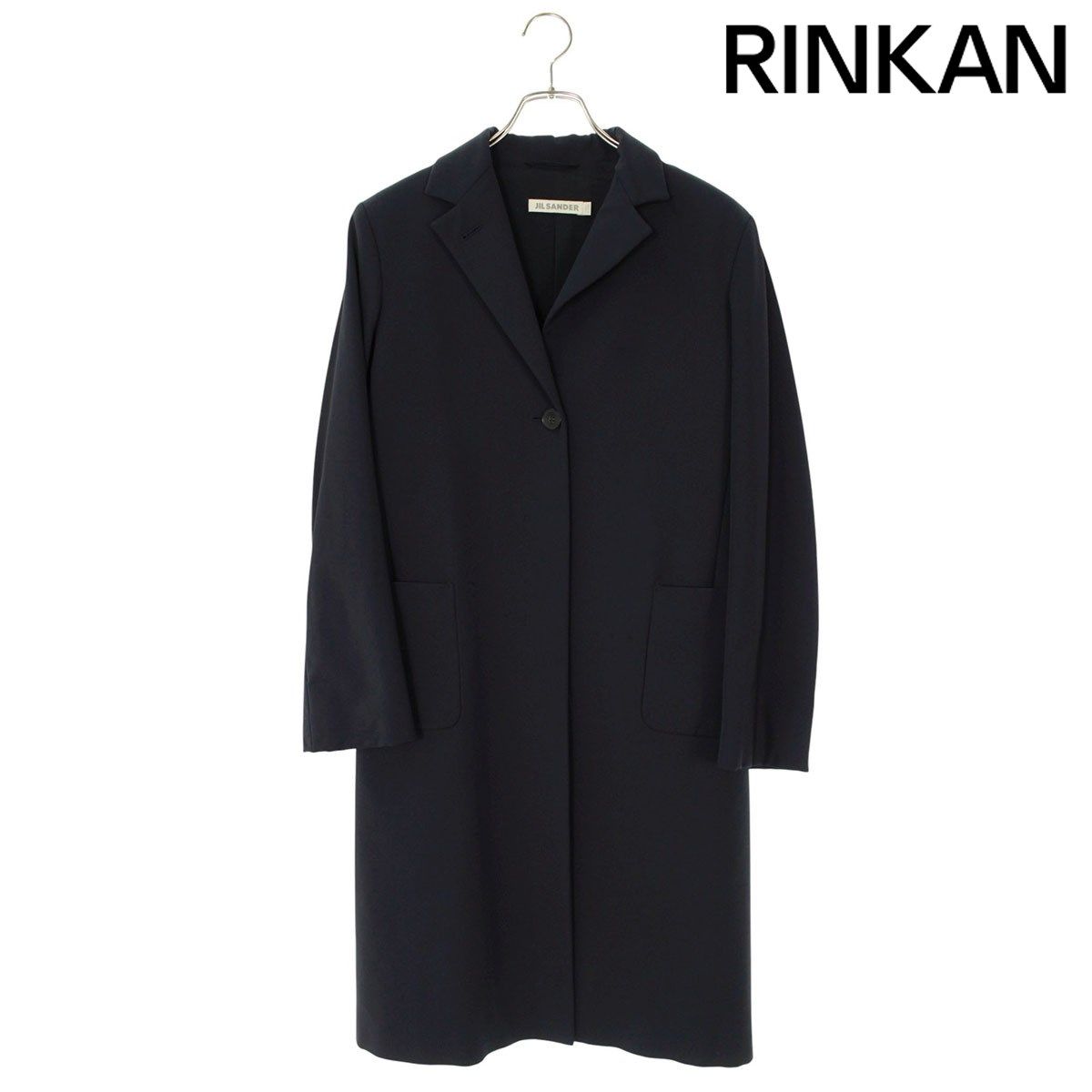 ジルサンダー WF470222 レーヨン混ナイロンチェスターコート レディース 34