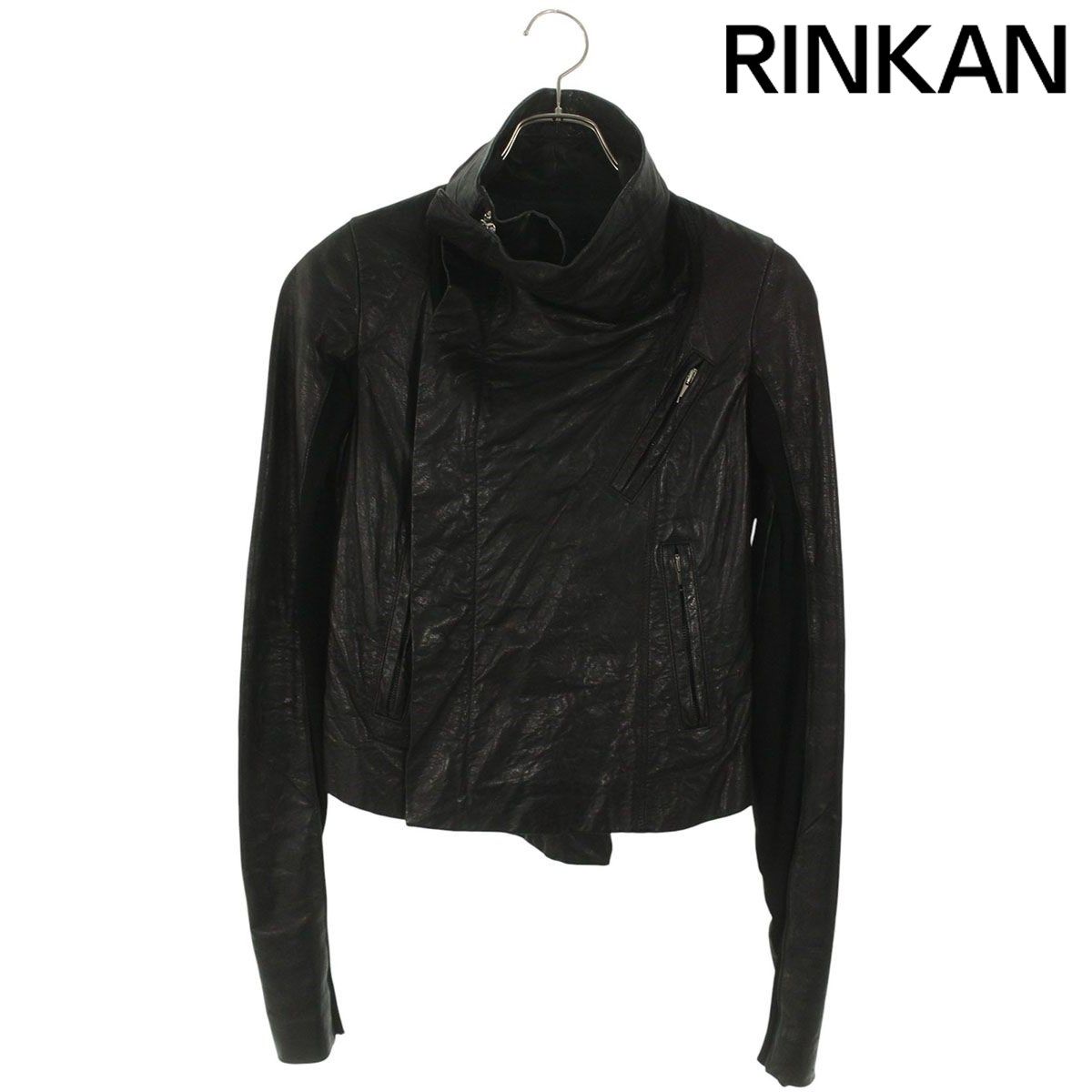 リックオウエンス RP 6718 ライダースレザージャケット レディース 38