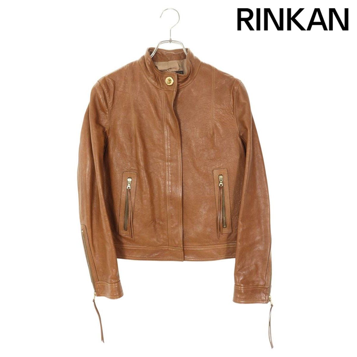 コーチ シングルライダースレザージャケット レディース 8