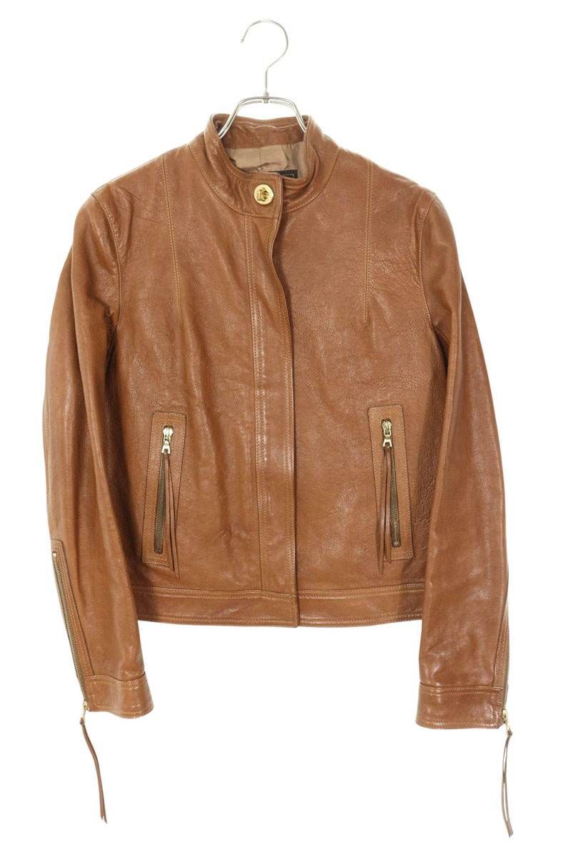 コーチ シングルライダースレザージャケット レディース 8