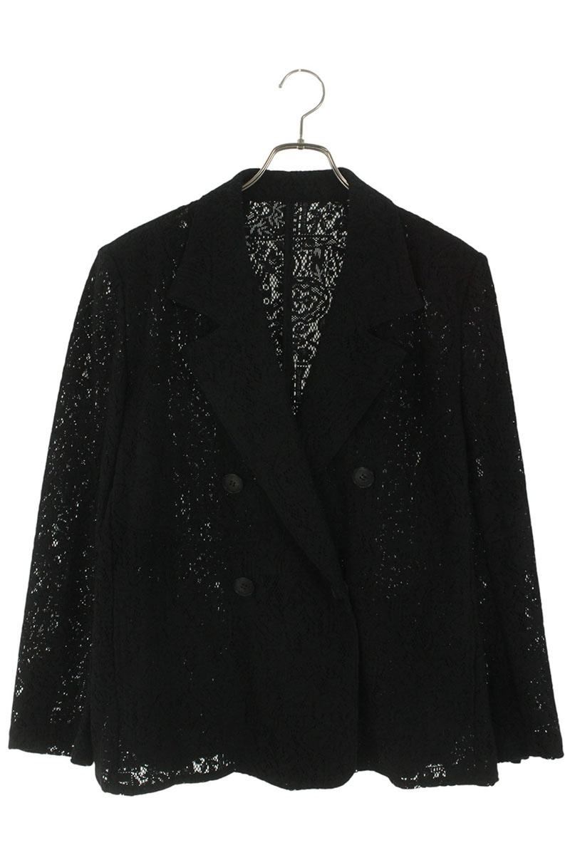 アキラナカ WALTZ Lace Jacket WS2426-BK レース総柄テーラードダブルジャケット レディース 2