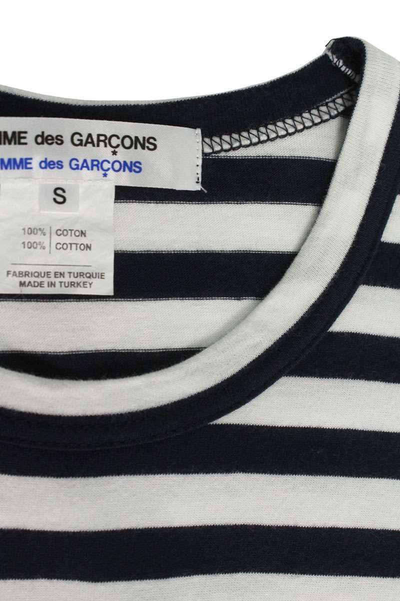  コムデギャルソンコムデギャルソン S 15 T 001 再構築ボーダー長袖カットソー レディース 長袖 Tシャツ カットソー