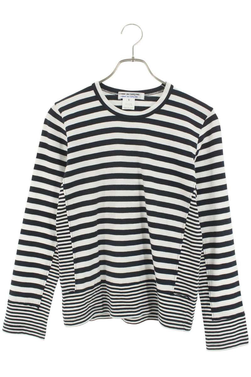 コムデギャルソンコムデギャルソン S 15 T 001 再構築ボーダー長袖カットソー レディース