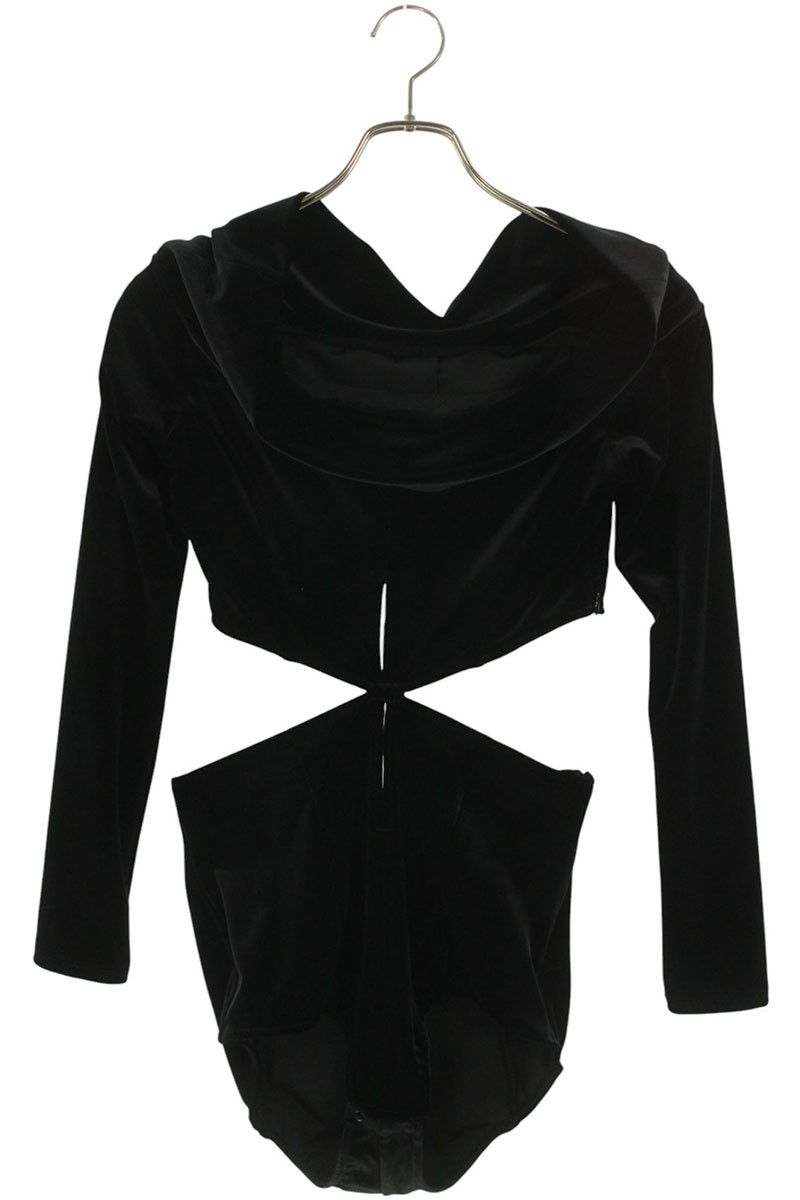 フェティコ VELVET OFF- SLIT FTC 244-0422 ベルベットオフショルスリットボディスーツ長袖カットソー レディース 2