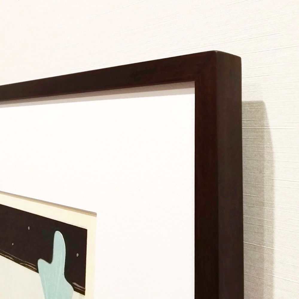 山中現 夜 2003年 木版画 45部 直筆サイン 版画作品 額付 真作 WWW_IBETON_RU