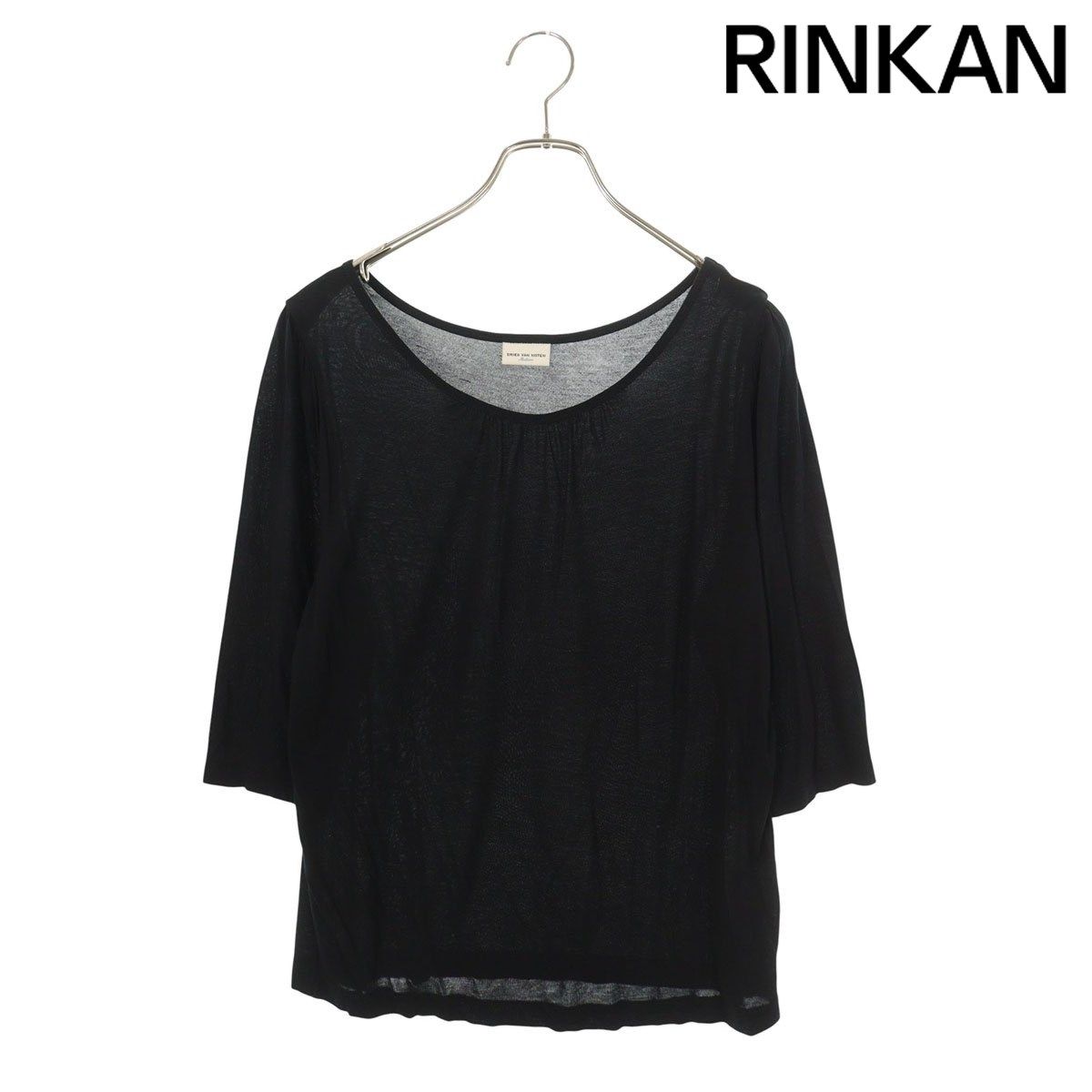 ドリスヴァンノッテン ギャザーレーヨンTシャツ レディース M