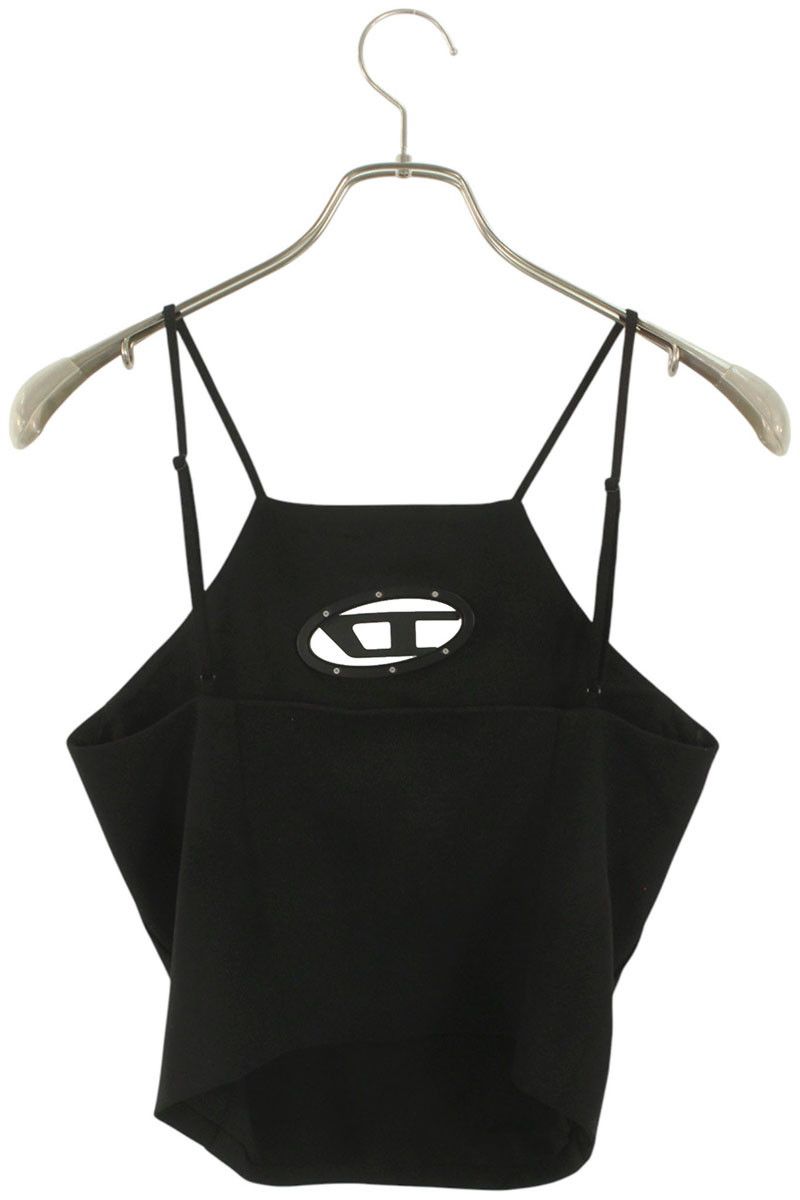  ディーゼル T-WILIT オーバルロゴプレート キャミソールタンクトップ レディース 40 半袖(Tシャツ) Tシャツ カットソー