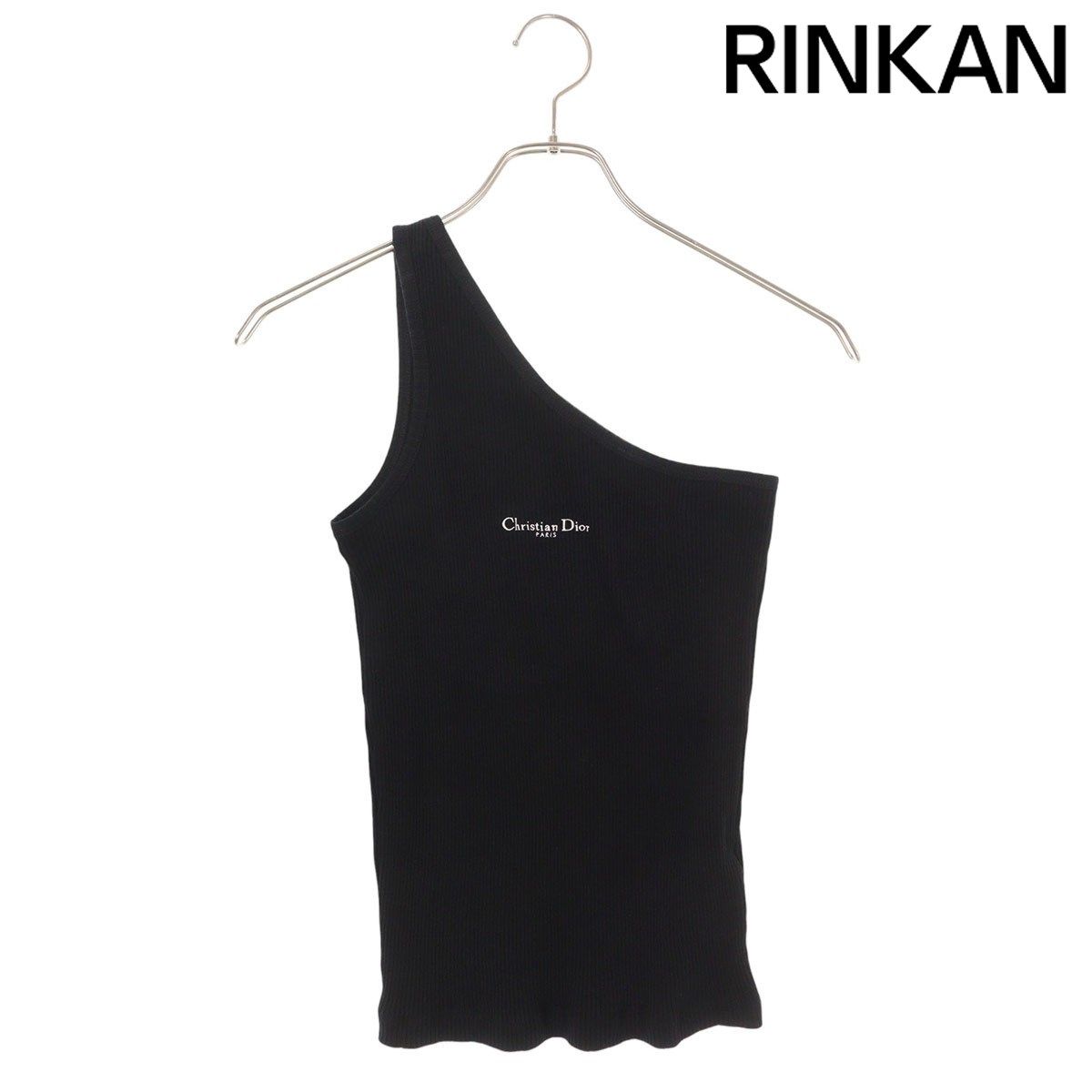 クリスチャンディオール 25SS 523T02A4086 ロゴ刺繍アシンメトリータンクトップ レディース S