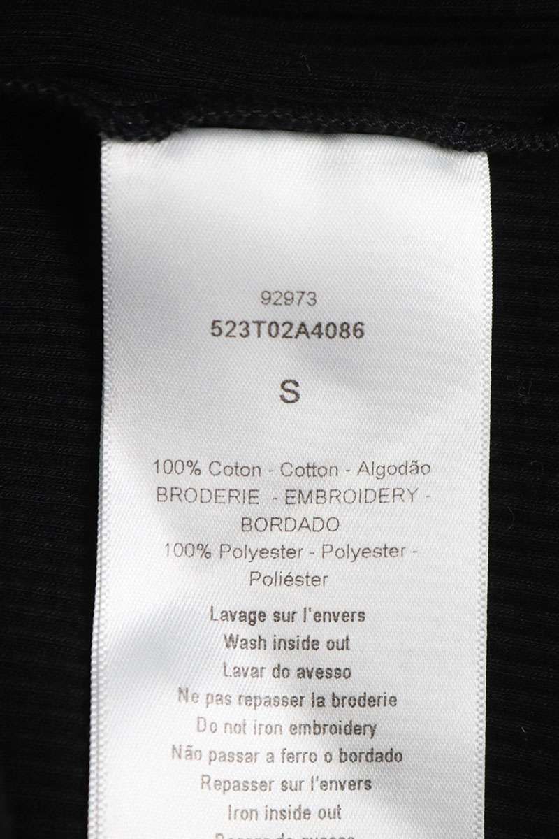 ロゴ刺繍アシンメトリータンクトップ