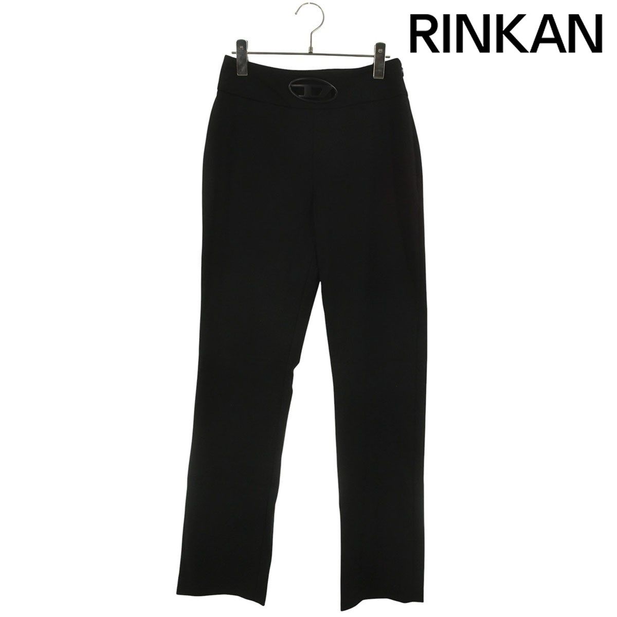 ディーゼル P-ERSY オーバルロゴプレート スラックスロングパンツ レディース 42