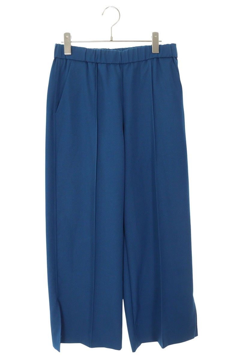 ジルサンダー 23AW J02KA0034 ゴムウエスト裾スリットロングパンツ レディース 34