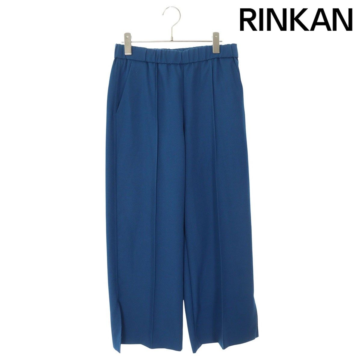 ジルサンダー 23 AW ゴムウエスト裾スリットロングパンツ レディース 34