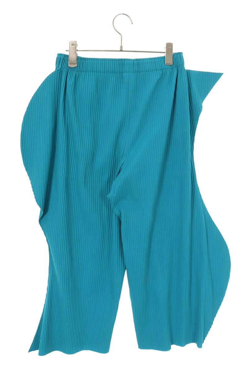 プリーツロングパンツ レディース