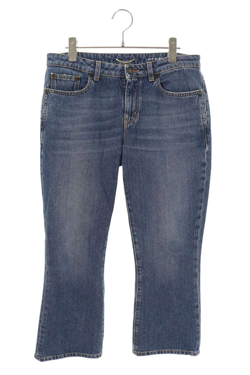 サンローランパリ 527662 YC868 ウォッシュドブーツカットデニムパンツ レディース 29インチ