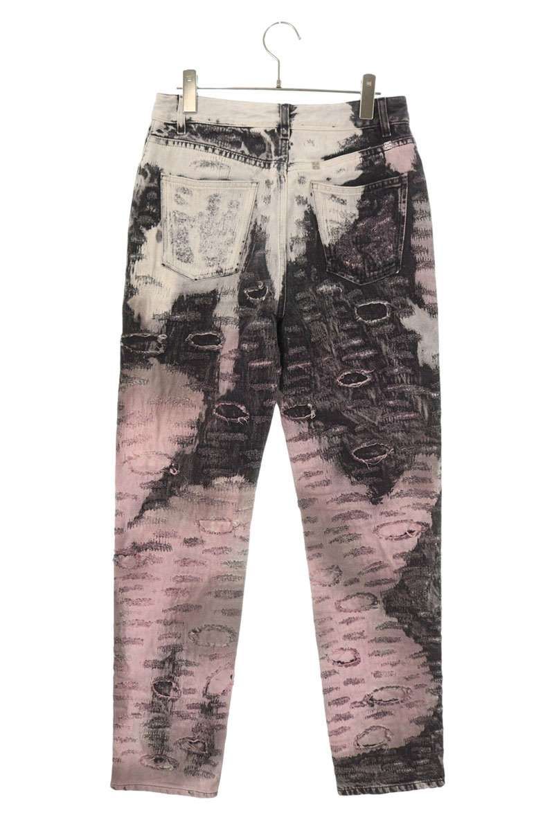 BW50V750SQ デストロイリペアブリーチ加工デニムパンツ