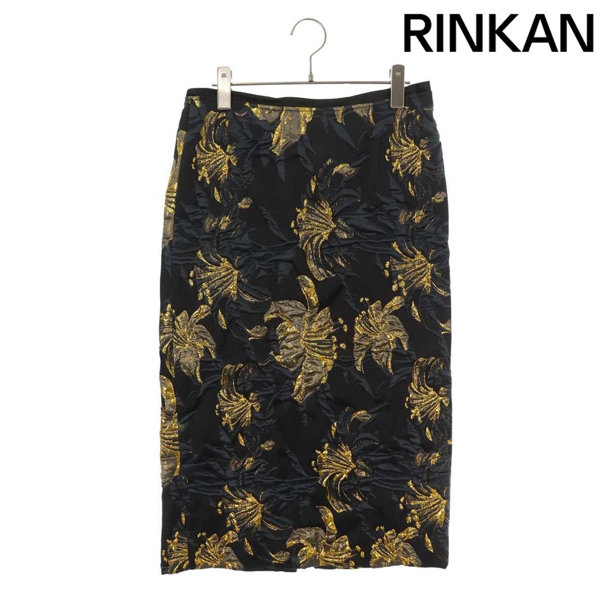 ドリスヴァンノッテン ジャガードフラワースカート レディース 36